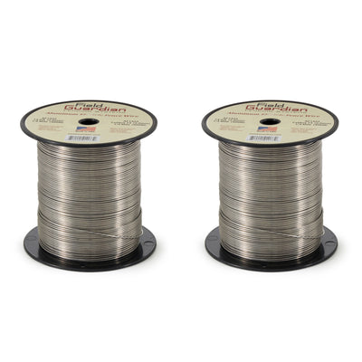 Field Guardian AF1425 14 Gauge Aluminum Wire, Silver, 0.25 Mile Spool (2 Pack)