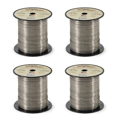 Field Guardian AF1425 14 Gauge Aluminum Wire, Silver, 0.25 Mile Spool (4 Pack)