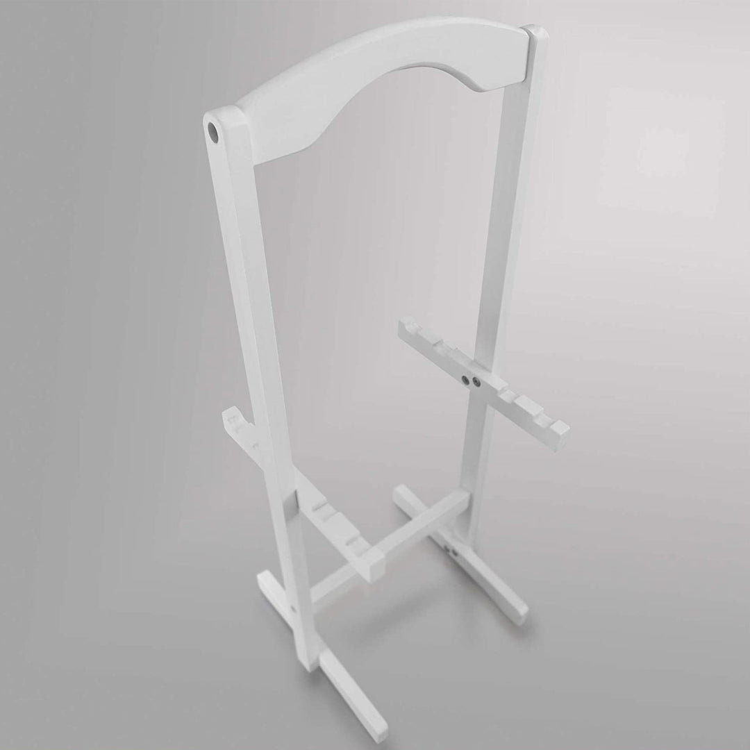 Casual Home Solid Wood Folding Tray Table with Storage Stand, 4 Pc (Open Box) - VMInnovations