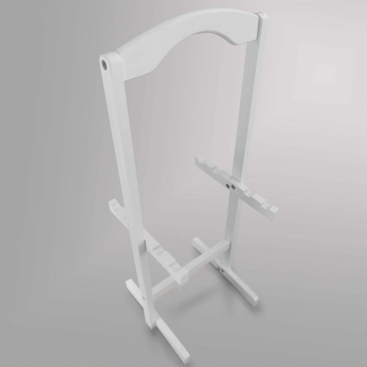 Casual Home Solid Wood Folding Tray Table with Storage Stand, 4 Pc (Open Box) - VMInnovations