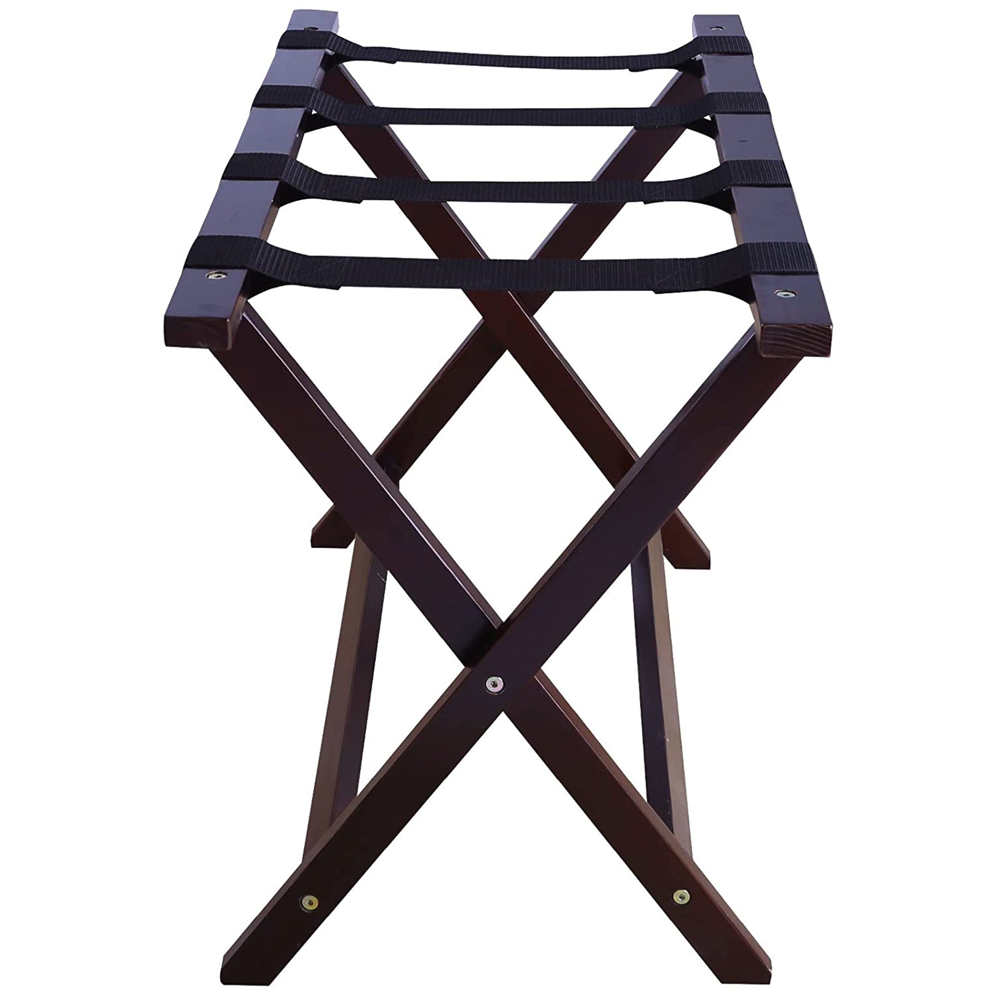 Casual Home 30 Inch Wide Heavy Duty Extra Wide Foldable Luggage Rack, Espresso