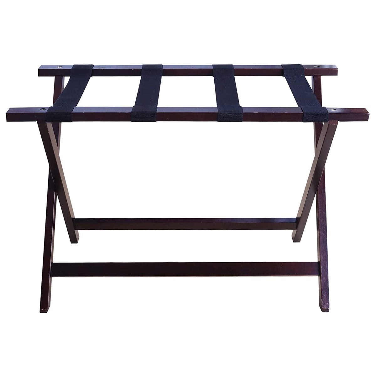 Casual Home 30 Inch Wide Heavy Duty Extra Wide Foldable Luggage Rack, Espresso