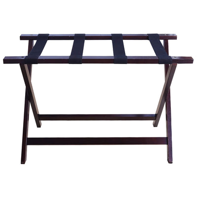 Casual Home 30 Inch Wide Heavy Duty Extra Wide Foldable Luggage Rack, Espresso