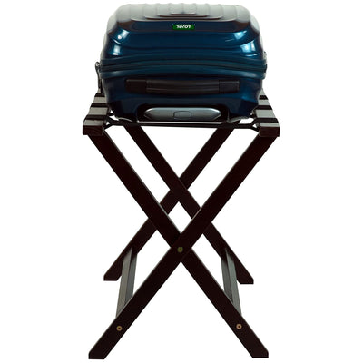 Casual Home 30 Inch Wide Heavy Duty Extra Wide Foldable Luggage Rack, Espresso