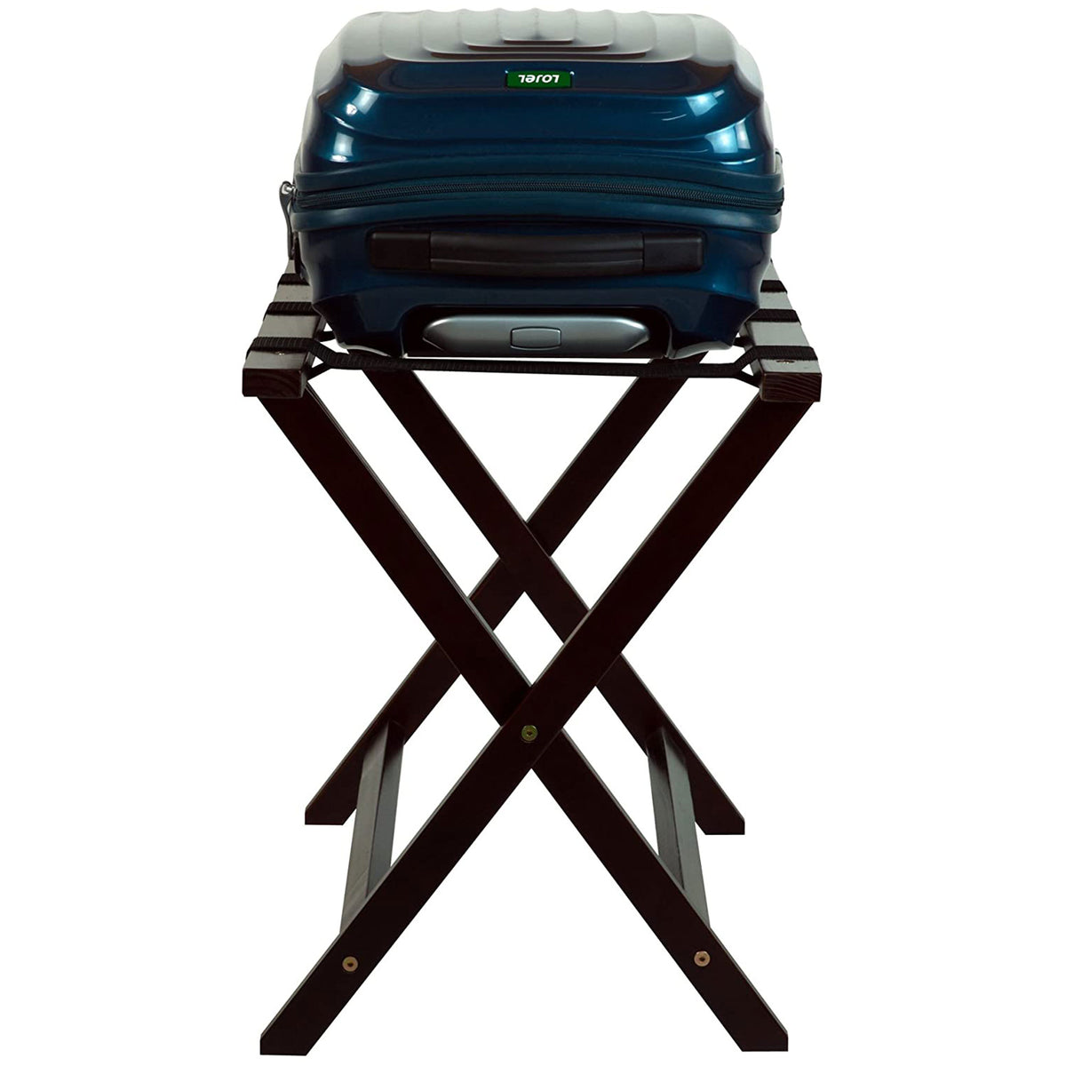 Casual Home 30 Inch Wide Heavy Duty Extra Wide Foldable Luggage Rack, Espresso