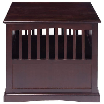 Casual Home Medium Wooden Pet Crate Dog House End Table Night Stand (Open Box) - VMInnovations