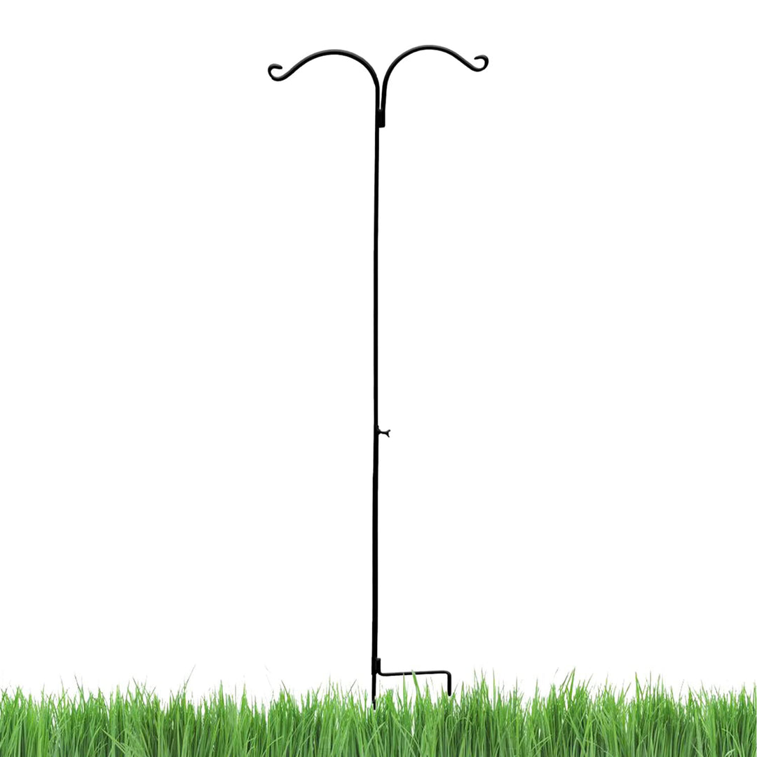 Ashman Premium Steel Ground Stake Shepherd's Hook 65 Inch Dual Sided (Open Box)