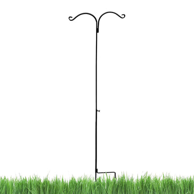 Ashman Premium Steel Ground Stake Shepherd's Hook 65 Inch Dual Sided (Open Box) - VMInnovations