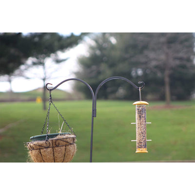 Ashman Premium Steel Ground Stake Shepherd's Hook 65 Inch Dual Sided (Open Box) - VMInnovations