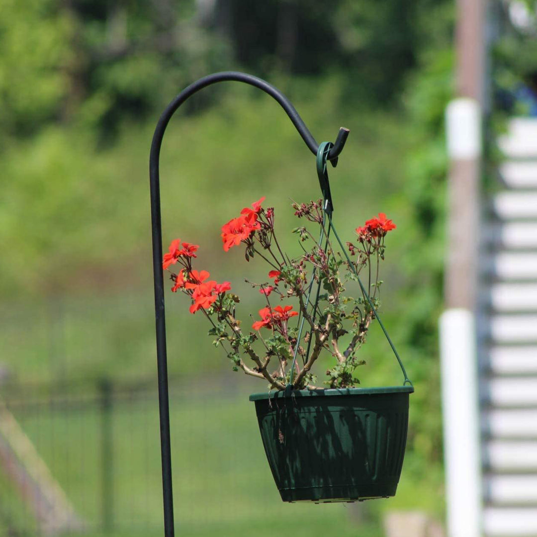 Ashman 92 Inch Shepherd's Hook Premium Metal Garden Plant Hanger (3 Pack) (Used) - VMInnovations