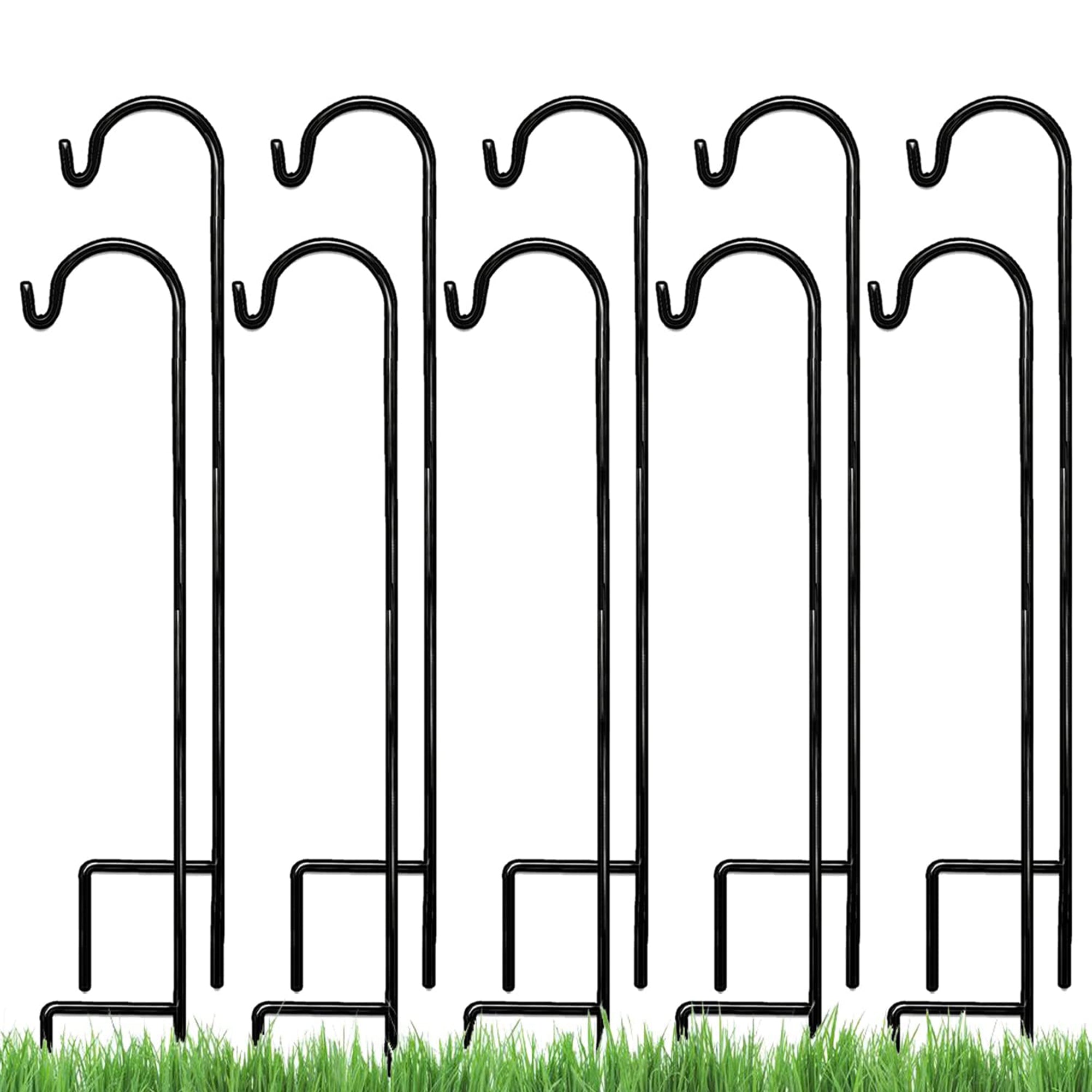 35 Inch One-Sided Shepherds Hook for Hanging Plants, 10 Pk (Used)