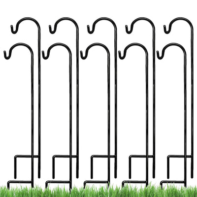 35 Inch One-Sided Shepherds Hook for Hanging Plants, 10 Pk (Used)