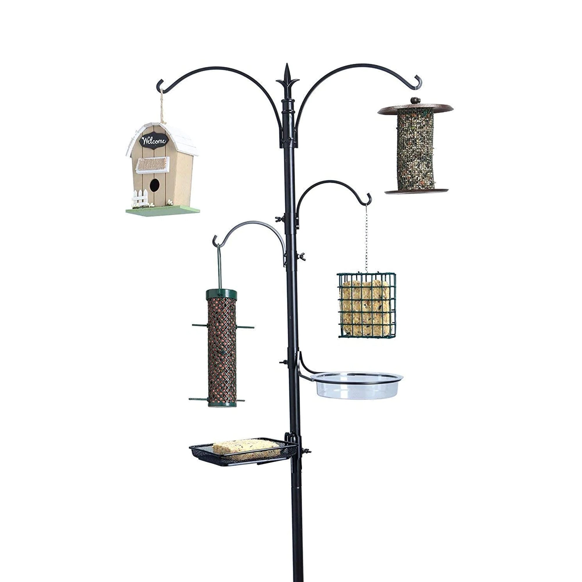 Ashman Premium Bird Feeding Station & Birdbath Kit, 92in Tall (For Parts)