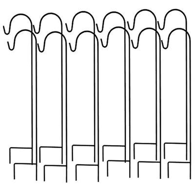 Ashman 35 Inch Shepherd's Hook Premium Metal Garden Plant Decor Hanger (Used)