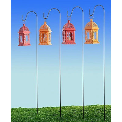 Ashman 35 Inch Shepherd's Hook Premium Metal Garden Plant Decor Hanger (Used)