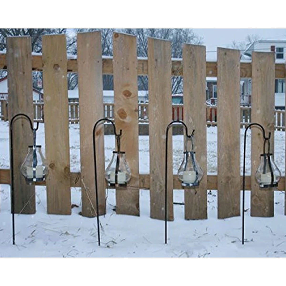 Ashman 35 Inch Shepherd's Hook Premium Metal Garden Plant Decor Hanger (Used)