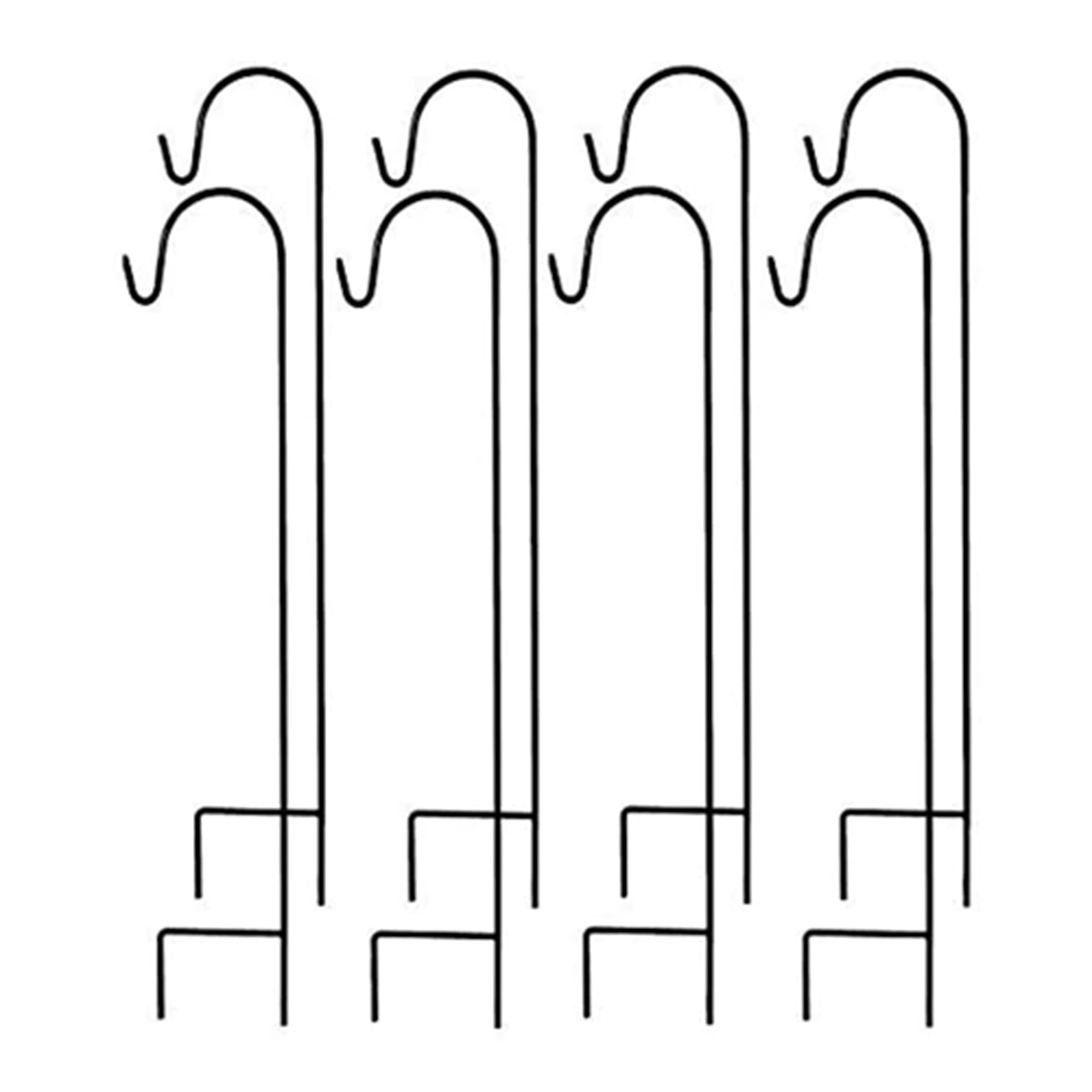 Ashman 35 Inch Shepherd's Hook Premium Plant Decor Hanger (8 Pack) (For Parts)