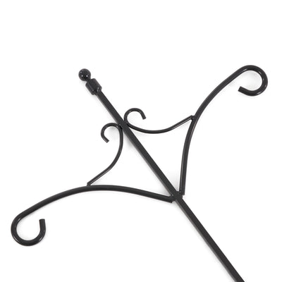 Ashman Adjustable Steel Ground Shepard's Hook 91 In 2 Sided, Blk, 1 Pack (Used) - VMInnovations