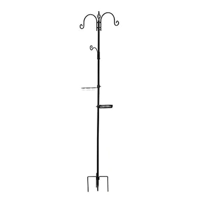 Deluxe Bird Feeding Station and Birdbath Kit, 92 Inch Tall, 4 Sided Hook (Used) - VMInnovations