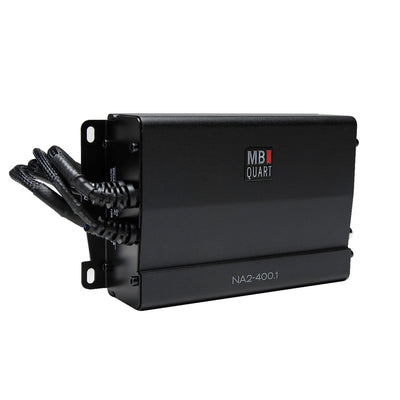 MB Quart Marine Powersports 1 Channel 400 Watt Class D Amp , Black (Open Box)