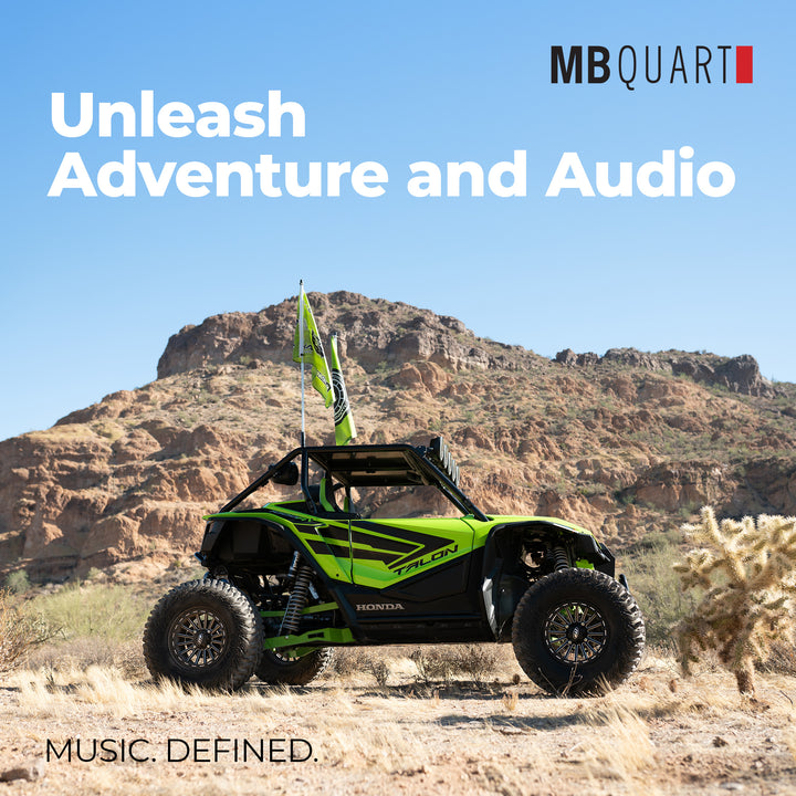 MB Quart Marine Powersports Nautic 1 Channel 400 Watt Class D Amplifier, Black