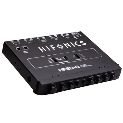 Hifonics HFEQ-2 Universal Pre Amp Car Radio Equalizer with Mount Hardware, Black - VMInnovations