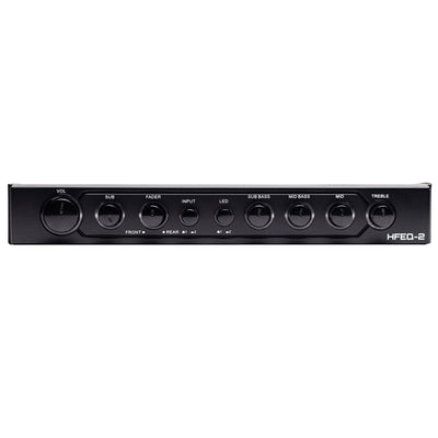 Hifonics HFEQ-2 Universal Pre Amp Car Radio Equalizer with Mount Hardware, Black - VMInnovations