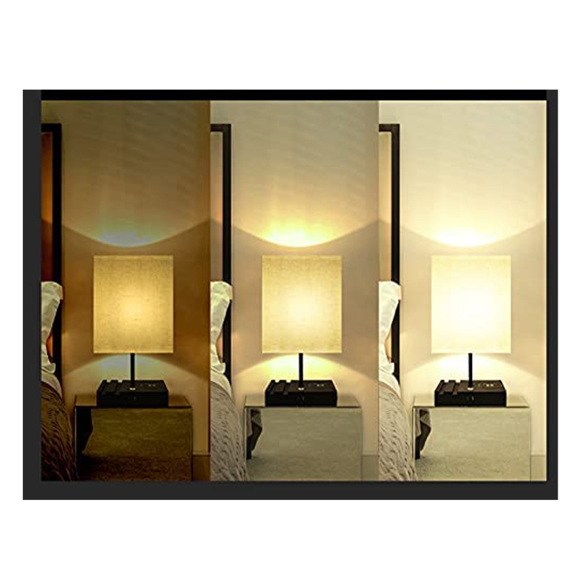 Banord 16 Inch LED Table Lamp with 3 Brightness Levels and USB Port (2 Pack)