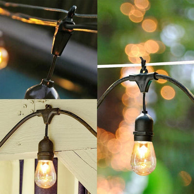 Banord Incandescent 48' Edison String Lights, 18 Dimmable Bulbs (Open Box) - VMInnovations