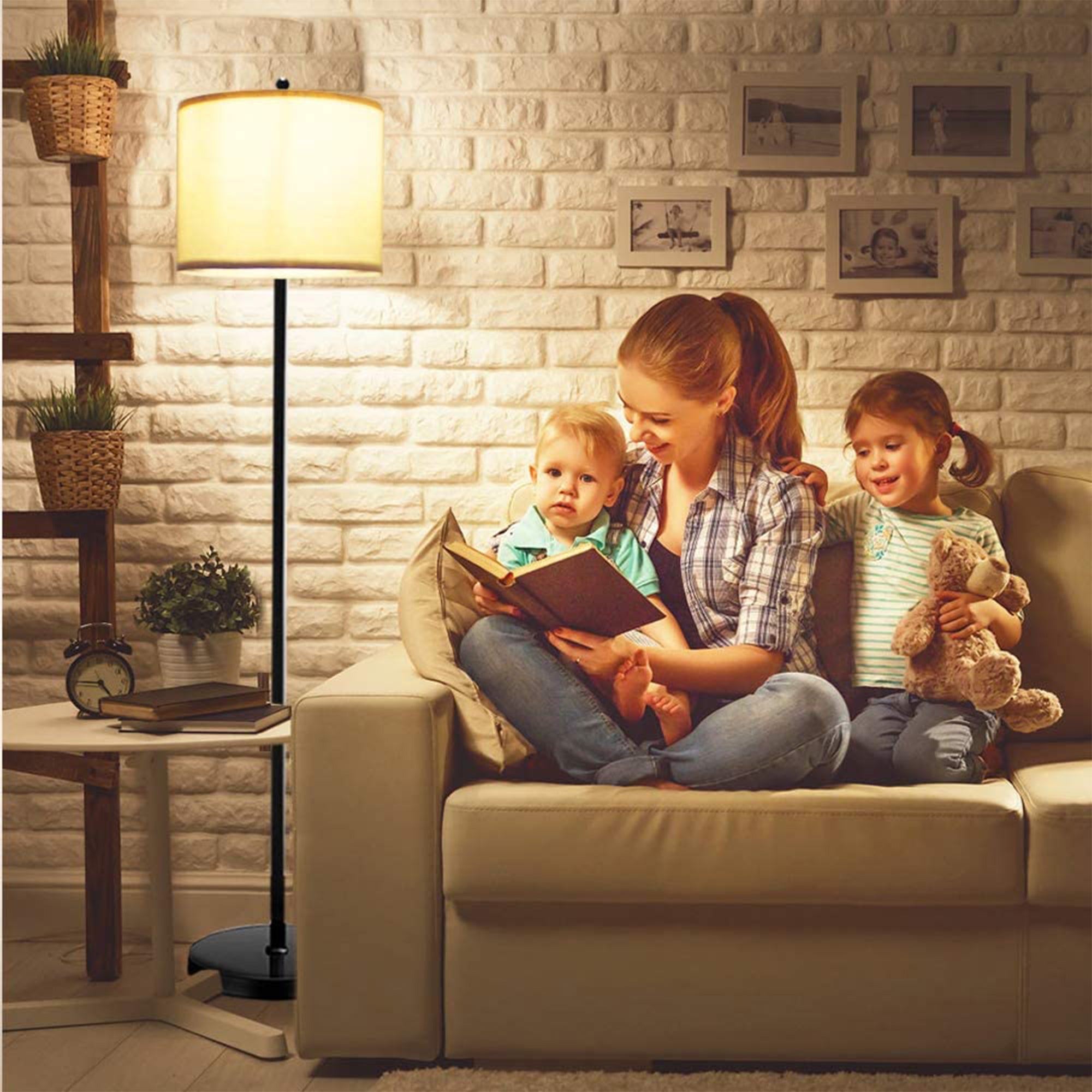 Banord 58.7 Inch LED Standing Floor Lamp w/ 6W 3000K LED Bulb for Any Room(Used) - VMInnovations