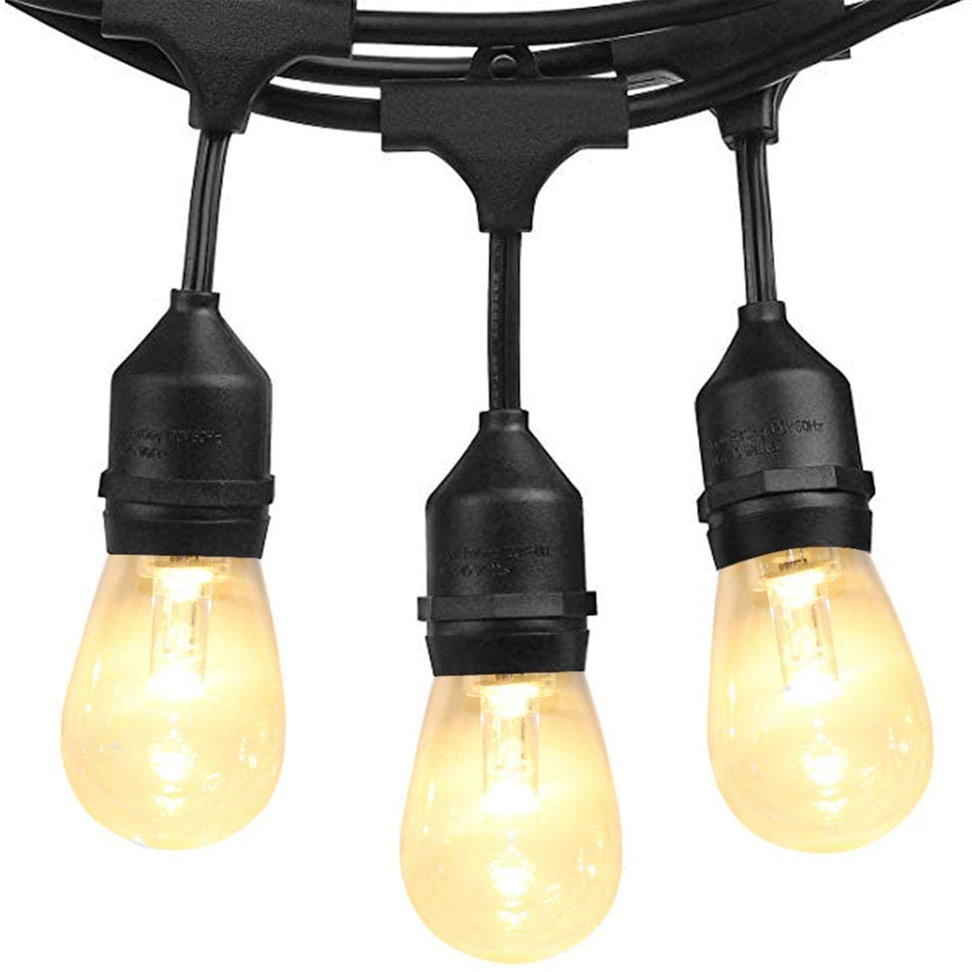 Banord LED 48 Foot 2 Watt String Lights, 17 Shatterproof Bulbs (For Parts) - VMInnovations