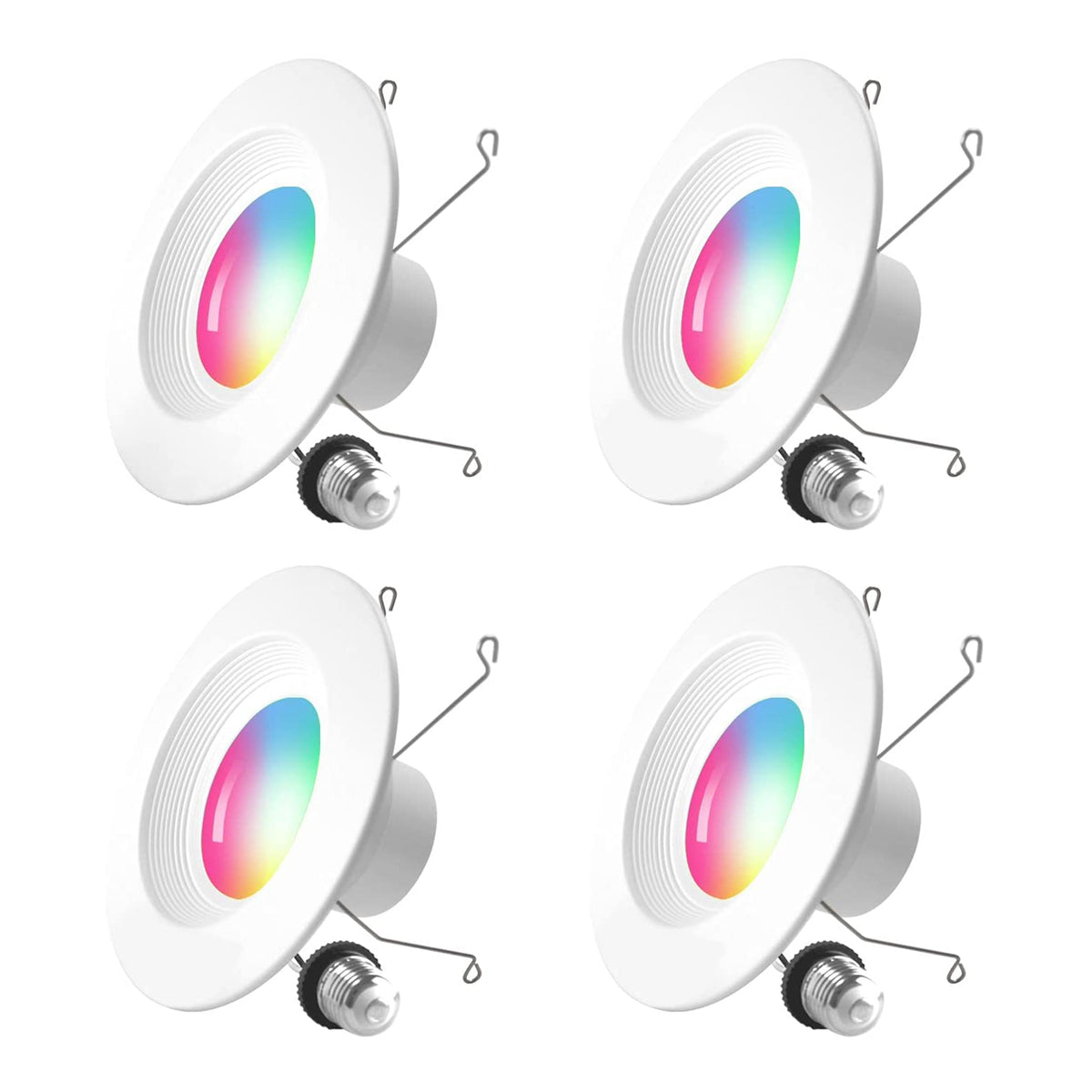 Banord LED RGB Smart Recessed 6 Inch 13 Watt Flush Mount Ceiling Lights (3 Pack)