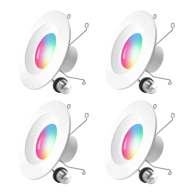 Banord LED RGB Smart Recessed 6 Inch 13W Flush Mount Ceiling Lights (For Parts)