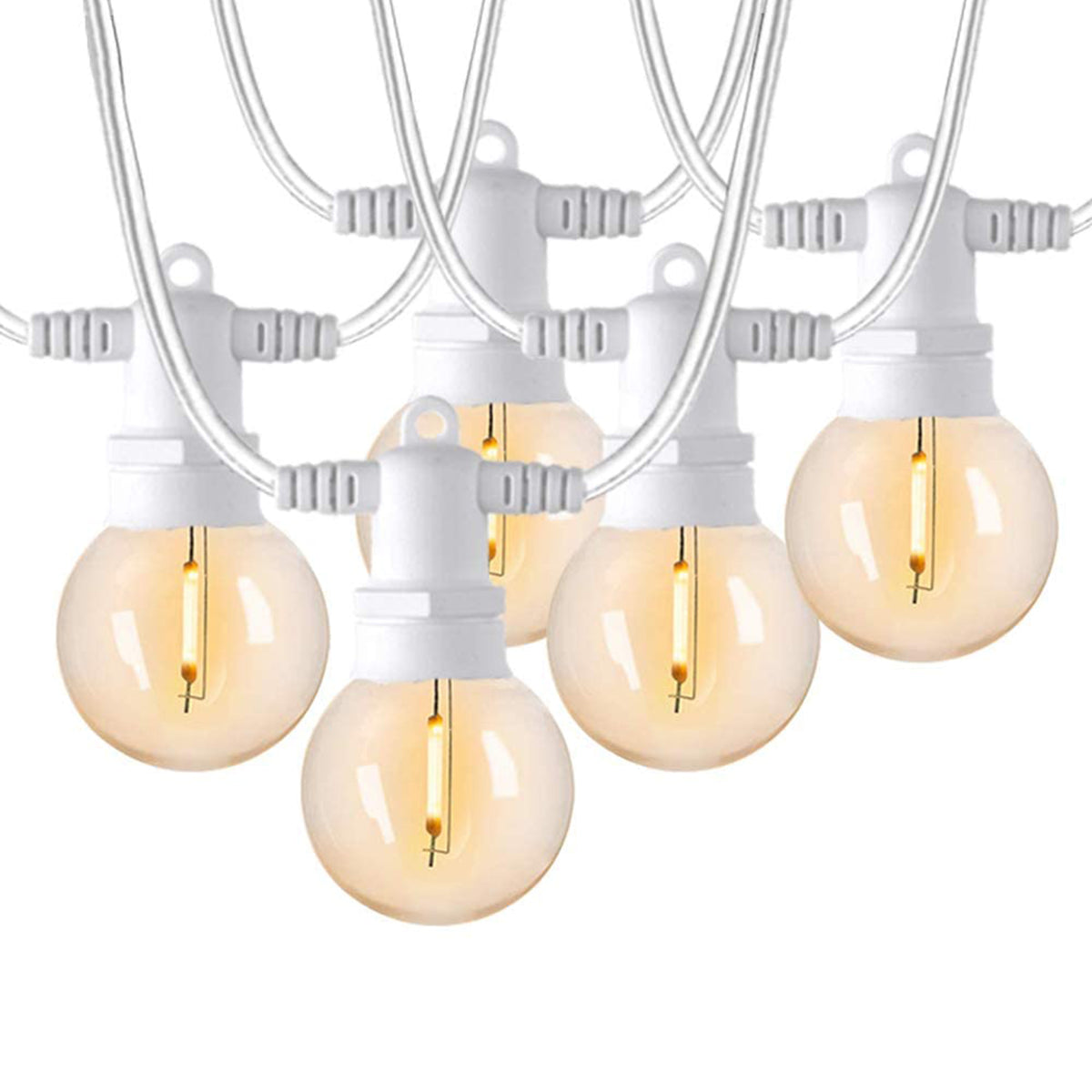 Banord LED 50 Foot String Lights, Edison Style Bulbs for Outdoor Use (Open Box)