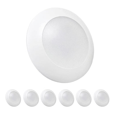 5CCT Recessed Lighting, 6in Flush Mount Dimmable Ceiling Light (6 Pack) (Used) - VMInnovations