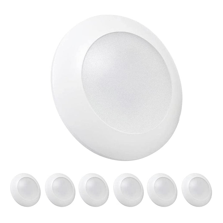 5CCT Recessed Lighting, 6in Flush Mount Dimmable Ceiling Light (6 Pack) (Used)