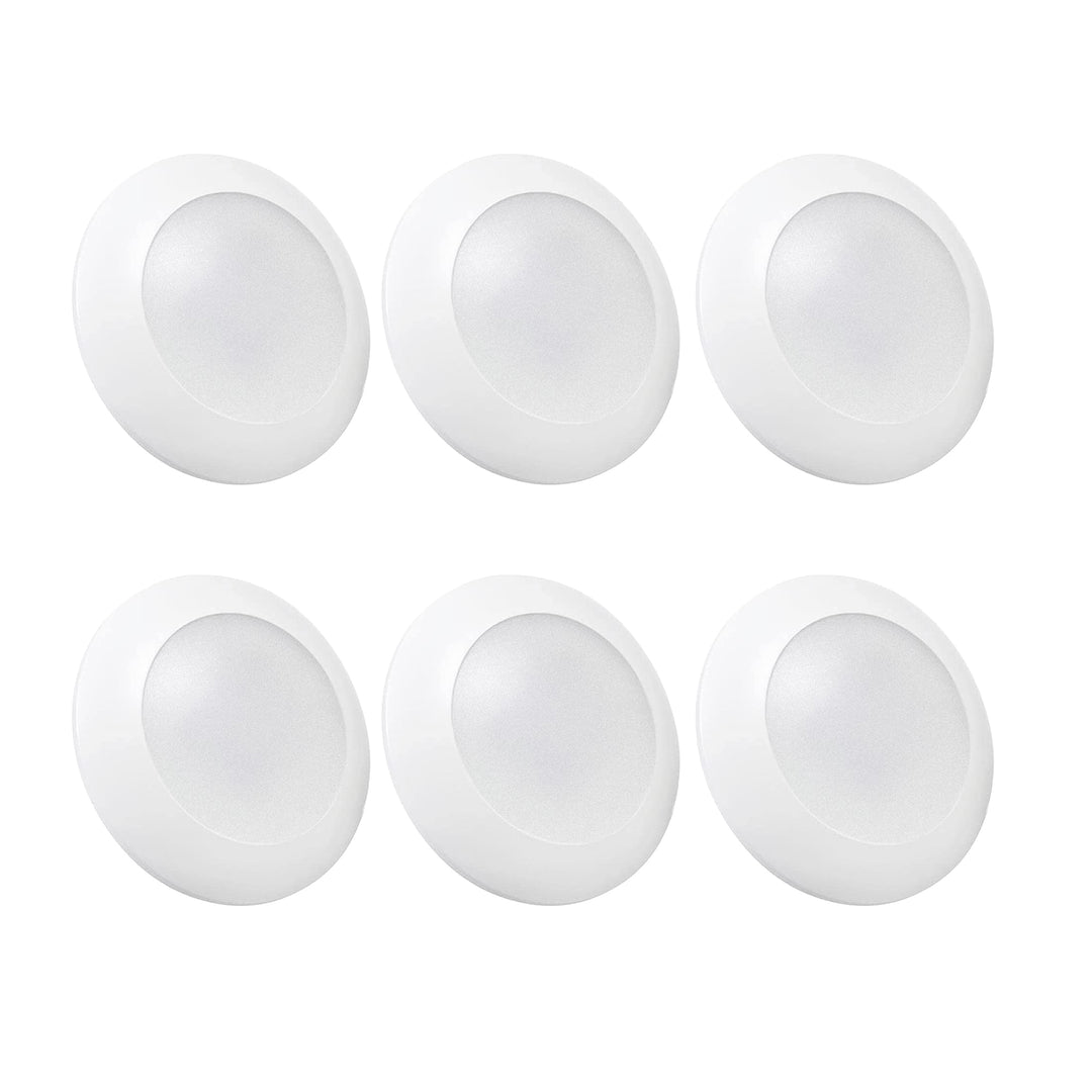 5CCT Recessed Lighting, 6in Flush Mount Dimmable Ceiling Light (6 Pack) (Used)