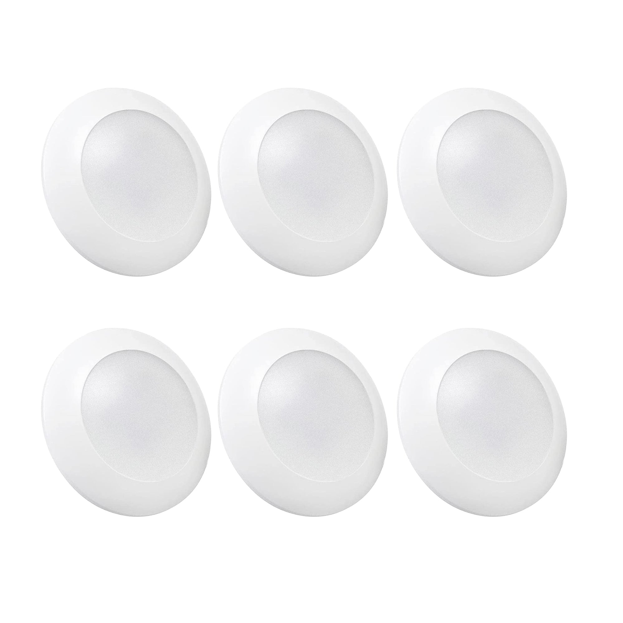5CCT Recessed Lighting, 6in Flush Mount Dimmable Ceiling Light (6 Pack) (Used) - VMInnovations