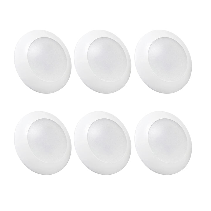 5CCT Recessed Lighting, 6in Flush Mount Dimmable Ceiling Light (6 Pack) (Used)