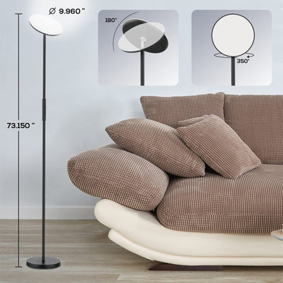 Banord 73.15 In Color Changing Floor Lamp, WiFi & Smart App Compatible, 3 Pack