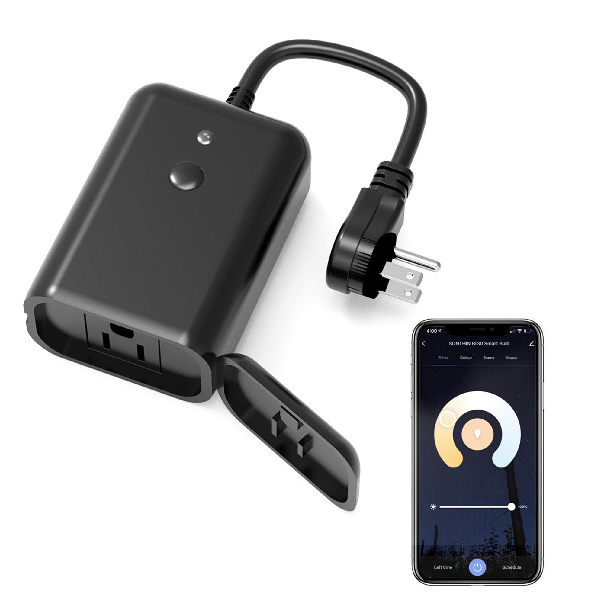 Banord Smart WiFi Dimmer Plug for LED and Incandescent String Lights (2 Pack)