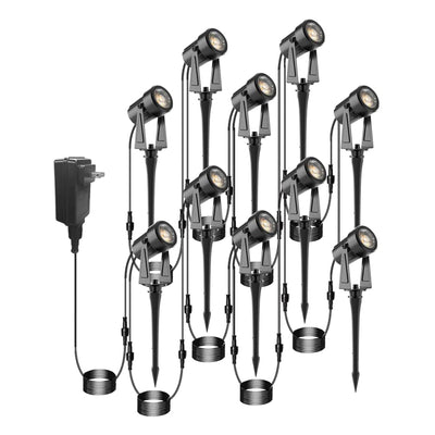 Banord 30W Low Voltage Outdoor LED Landscaping Spotlights, 2500 Lumens (10 Pack)