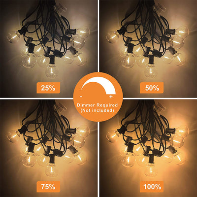Banord LED 27 Ft 13W Smart String Lights, 13 Shatterproof Outdoor Bulbs (3 Pack)