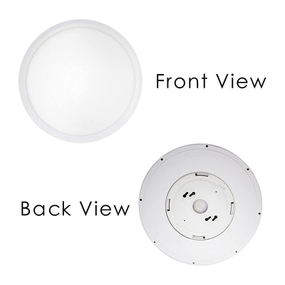 Banord Round Flush Mount Ceiling Light Lamp with Smart Device Compatibility