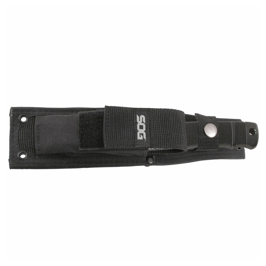 SOG Seal Pup Elite 4.85 Inch Survival Tactical Knife w/ Kydex Sheath, Black TiNi