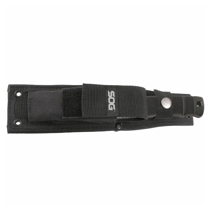 SOG Seal Pup Elite 4.85 Inch Survival Tactical Knife w/ Kydex Sheath, Black TiNi