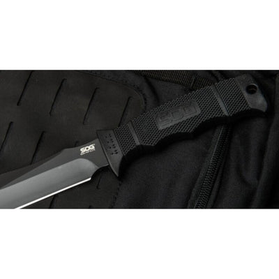 SOG Seal Pup Elite 4.85 Inch Survival Tactical Knife w/ Kydex Sheath, Black TiNi - VMInnovations