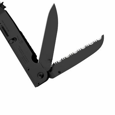 SOG Power Assist Stainless Steel Folding Knife 16 Attachment Multi Tool, Black - VMInnovations