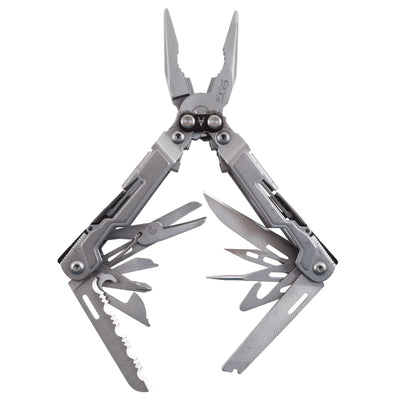 SOG PowerPint Stainless Steel Folding 18 Multi Purpose Pocket EDC Tool, Silver - VMInnovations