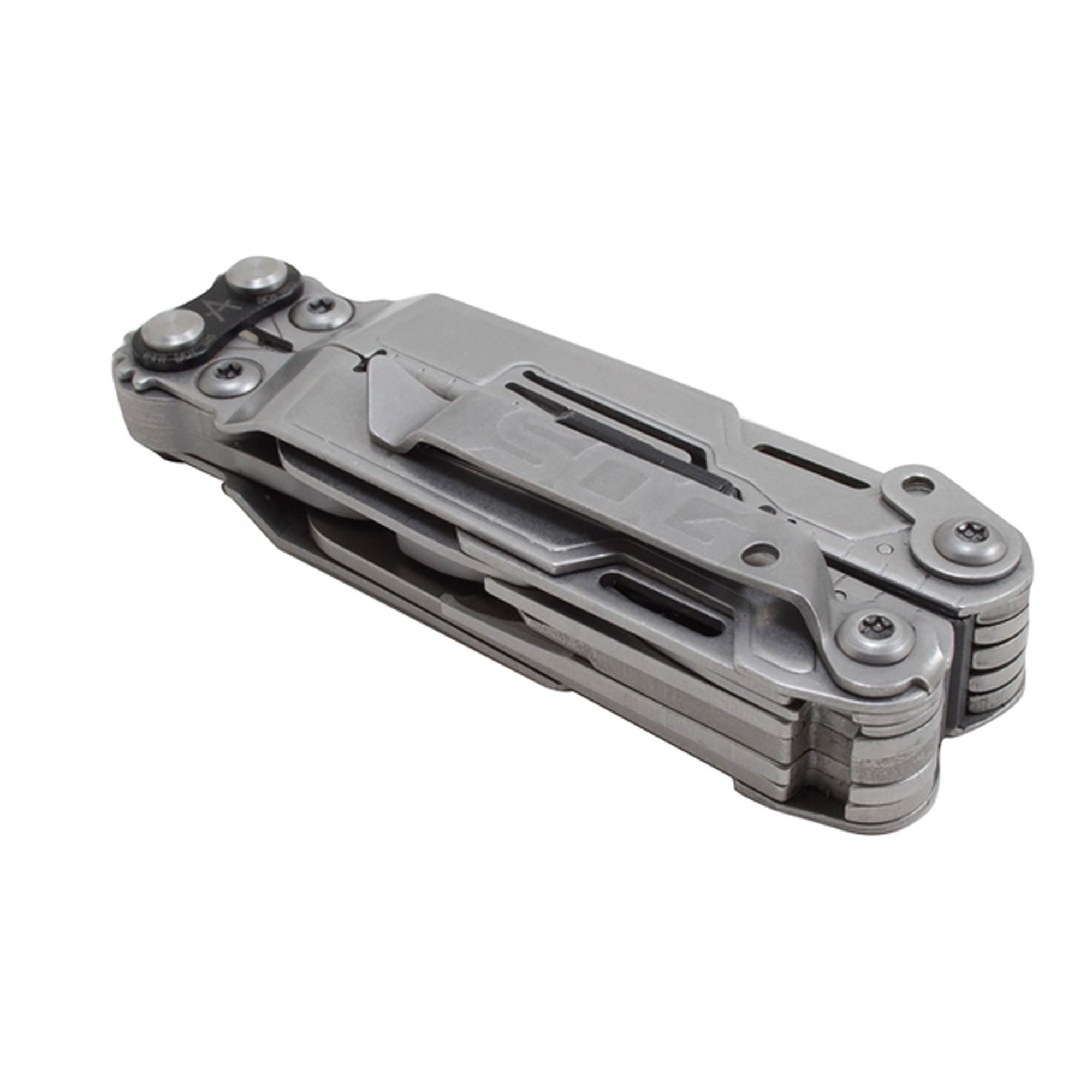 SOG PowerPint Stainless Steel Folding 18 Multi Purpose Pocket EDC Tool, Silver - VMInnovations